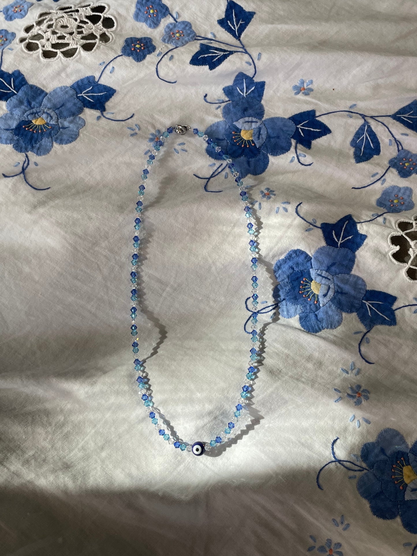 Evil Eye Necklace, 1 Motif — Blue