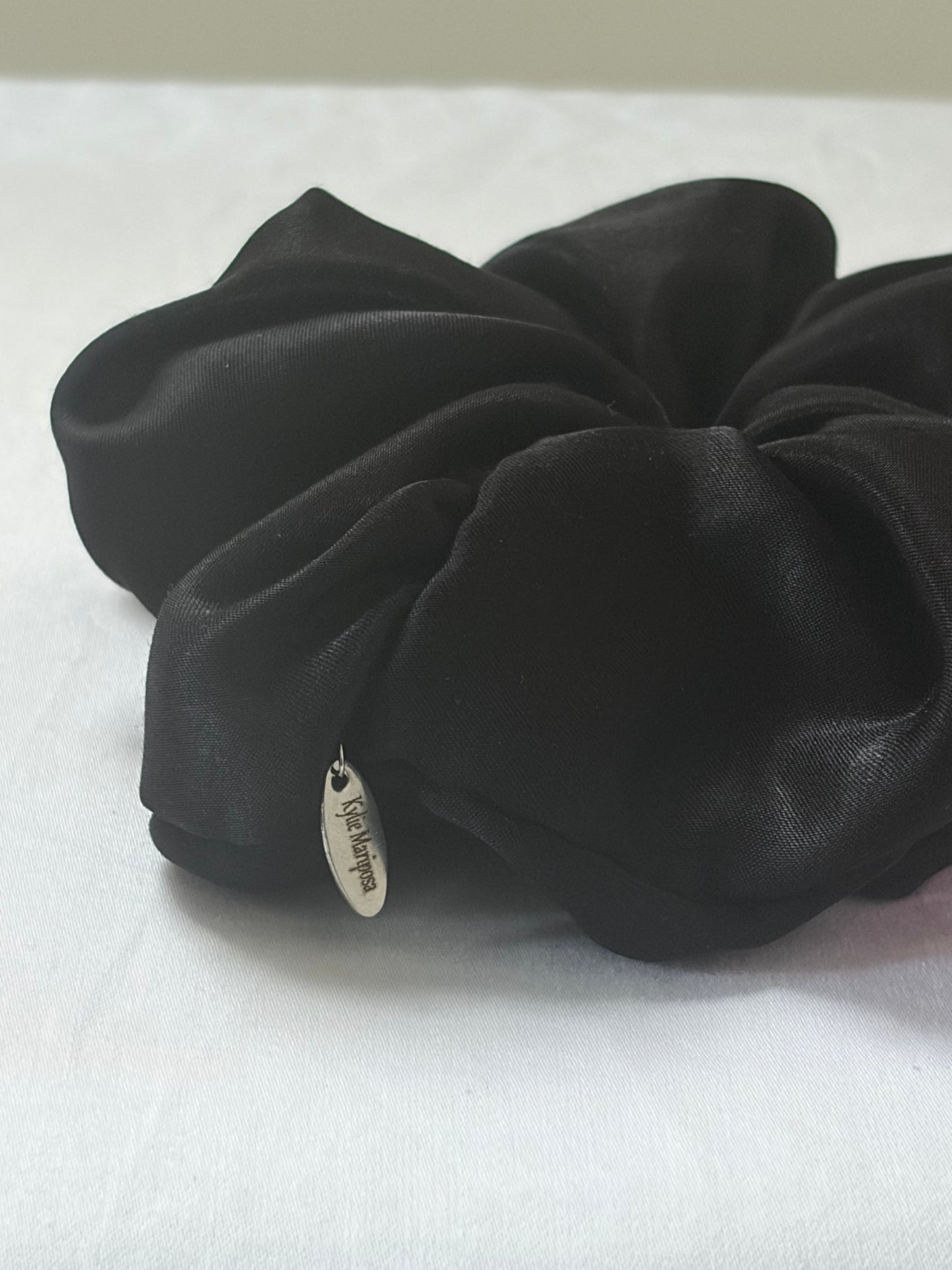Silk Scrunchie — Black